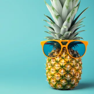 Pineapple With Sunglasses