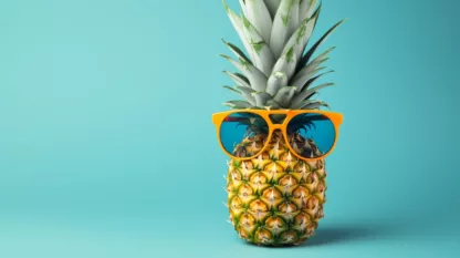 Pineapple With Sunglasses