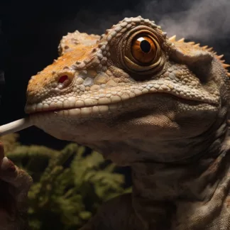 Gecko Smoking