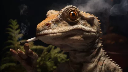 Gecko Smoking