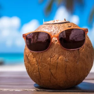 Coconut With Sunglasses