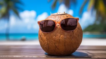 Coconut With Sunglasses