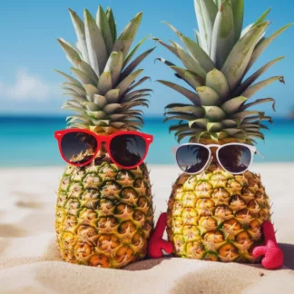 Pineapple With Sunglasses