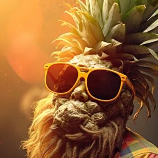 Pineapple With Sunglasses