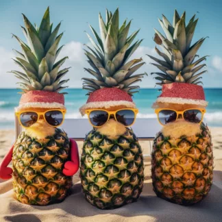 Pineapple With Sunglasses