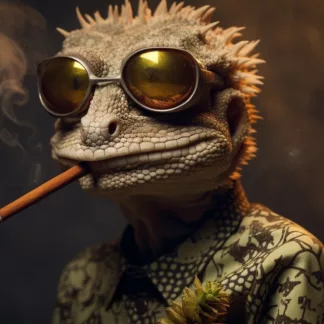 Gecko Smoking