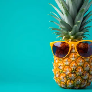 Pineapple With Sunglasses