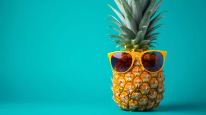 Pineapple With Sunglasses