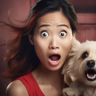 Woman And Dog Shocked