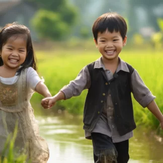 Children In Rural Thailand