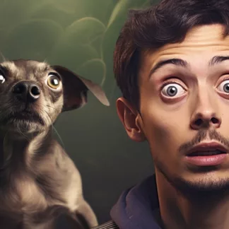 Man And Dog Shocked