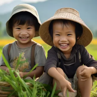 Children In Rural Thailand
