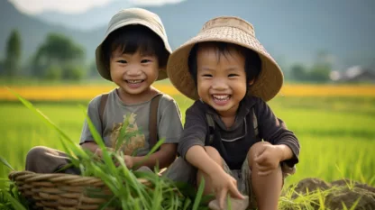 Children In Rural Thailand