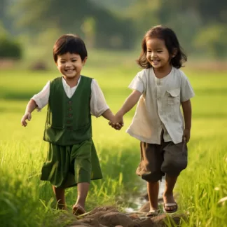 Children In Rural Thailand