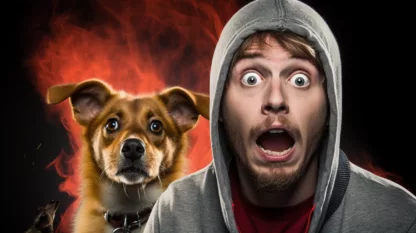 Man And Dog Shocked