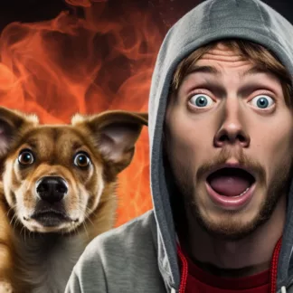 Man And Dog Shocked