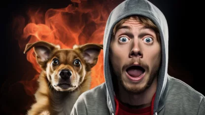 Man And Dog Shocked