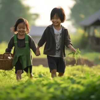 Children In Rural Thailand