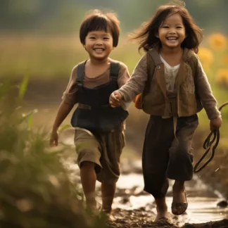 Children In Rural Thailand