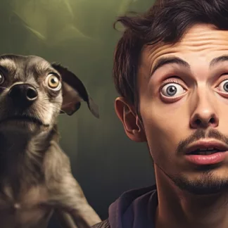 Man And Dog Shocked