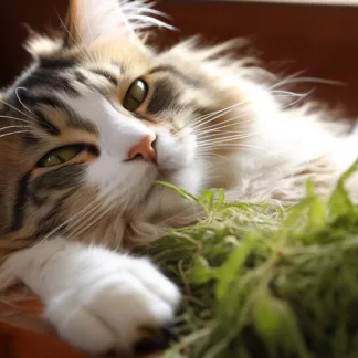 Cat With Cannabis