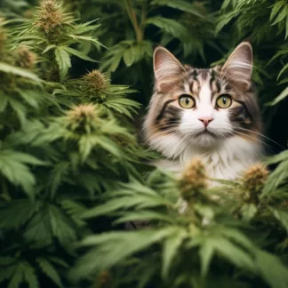 Cat With Cannabis