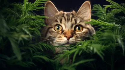 Cat With Cannabis