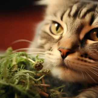 Cat With Cannabis