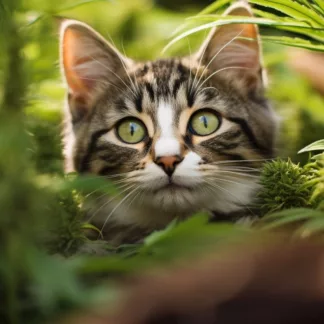 Cat With Cannabis