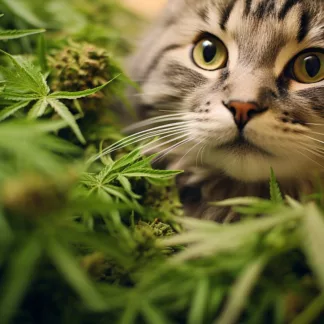 Cat With Cannabis