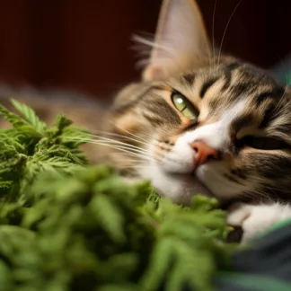 Cat With Cannabis