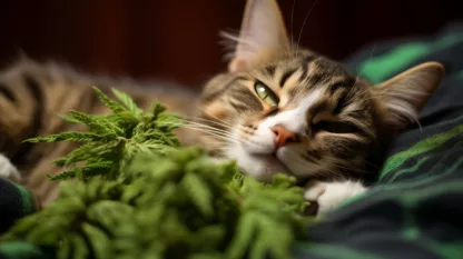 Cat With Cannabis