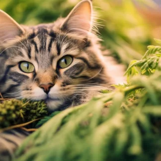 Cat With Cannabis