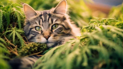 Cat With Cannabis