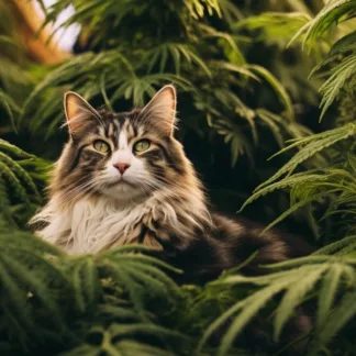 Cat With Cannabis