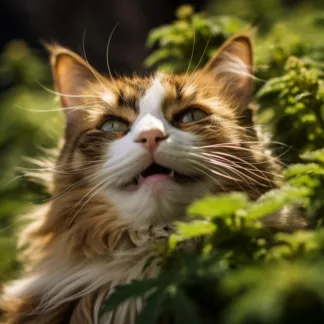 Cat With Cannabis