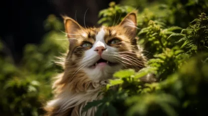 Cat With Cannabis