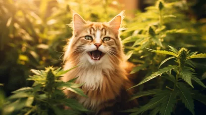 Cat With Cannabis