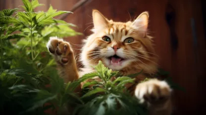 Cat With Cannabis