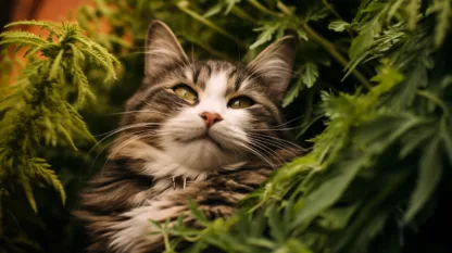 Cat With Cannabis