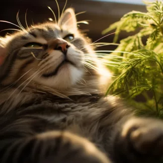 Cat With Cannabis