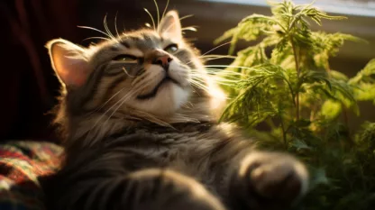 Cat With Cannabis