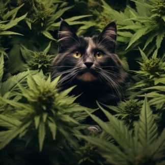 Cat With Cannabis